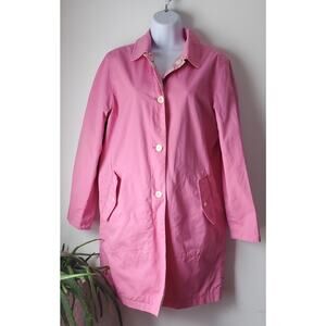 Jones New York Signature Pink Floral Reversible Jacket Size Small Preppy Granny